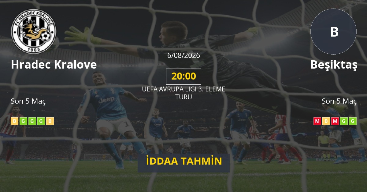 Hradec Kralove Beşiktaş İddaa Maç Tahmini 06 Ağustos 2026