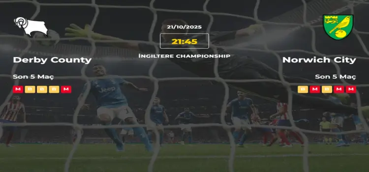 Derby County Norwich City İddaa Maç Tahmini 21 Ekim 2025