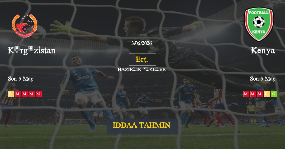 Kırgızistan Kenya İddaa Maç Tahmini 03 Haziran 2026