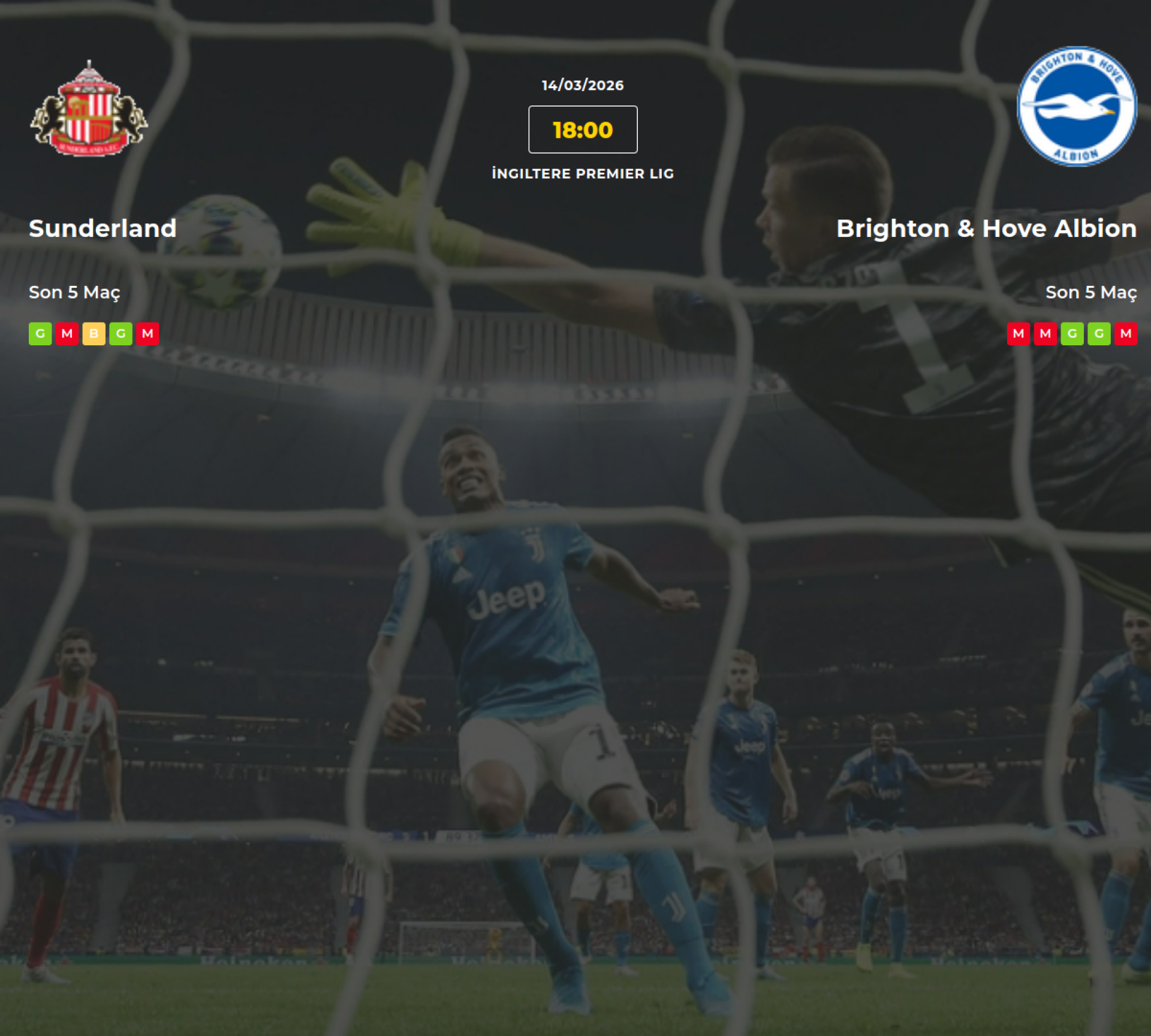 Sunderland Brighton & Hove Albion İddaa Maç Tahmini 14 Mart 2026