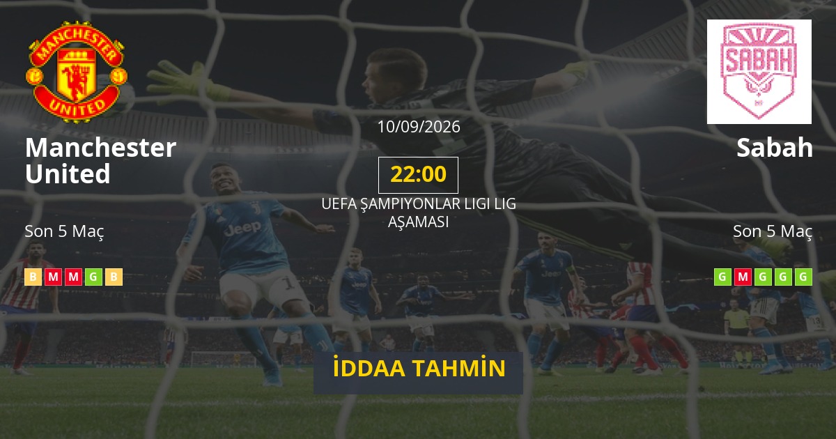Manchester United Sabah İddaa Maç Tahmini 10 Eylül 2026