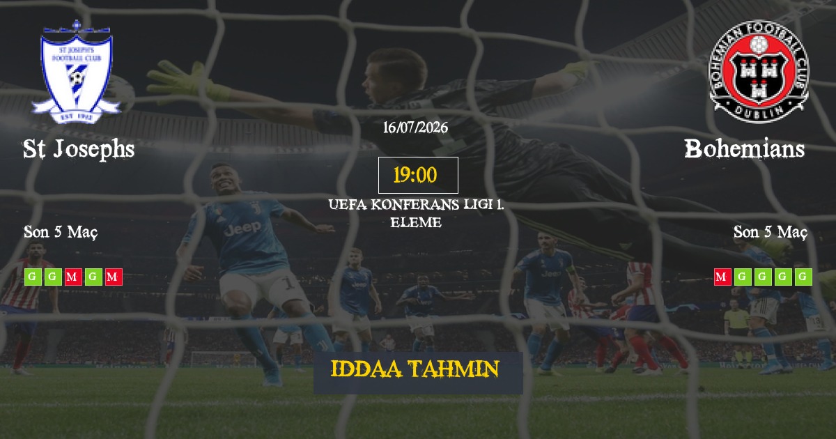 St Josephs Bohemians İddaa Maç Tahmini 16 Temmuz 2026