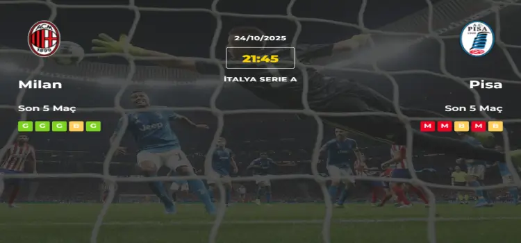 Milan Pisa İddaa Maç Tahmini 24 Ekim 2025