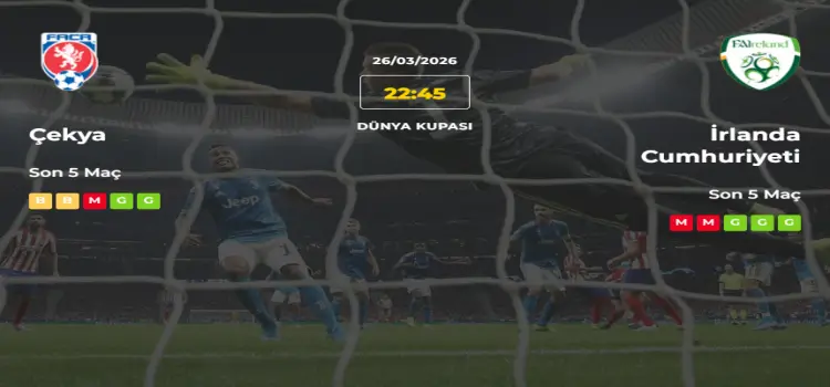 Çekya İrlanda Cumhuriyeti İddaa Maç Tahmini 26 Mart 2026