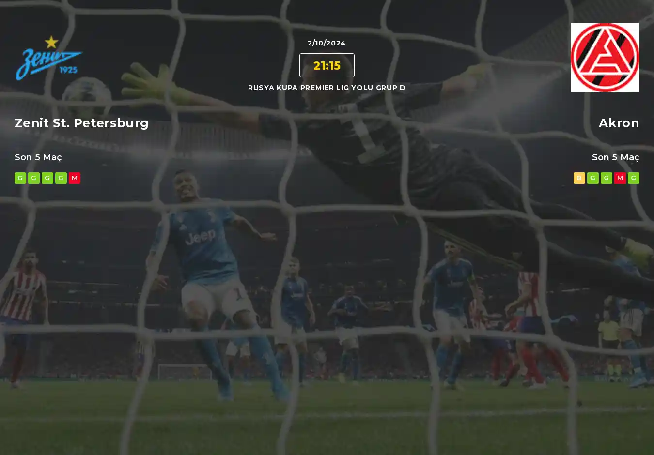 Zenit St. Petersburg Akron İddaa Maç Tahmini 02 Ekim 2024