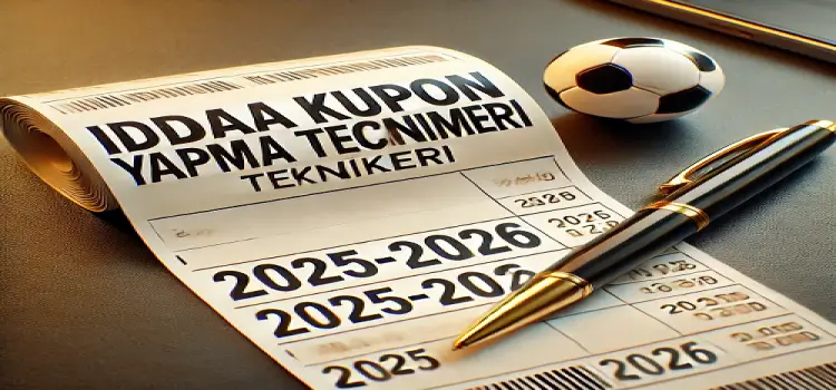 İddaa kupon yapma teknikleri 2025-2026