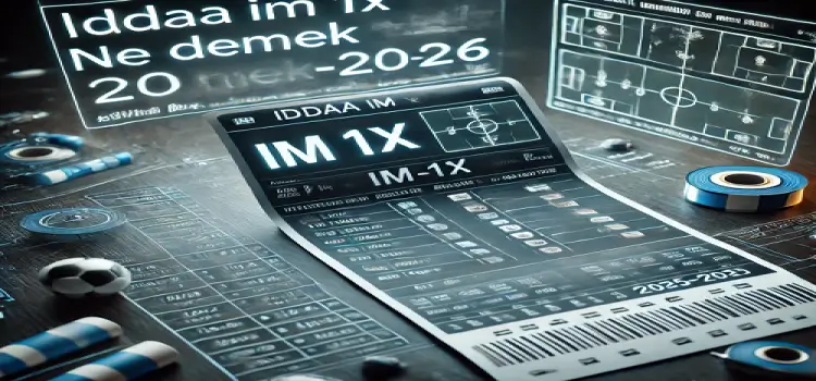 İddaa im 1x ne demek 2025-2026