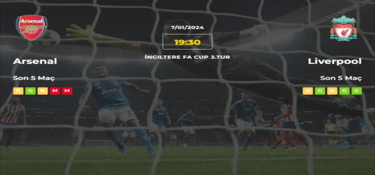 Arsenal Liverpool İddaa Maç Tahmini 7 Ocak 2024