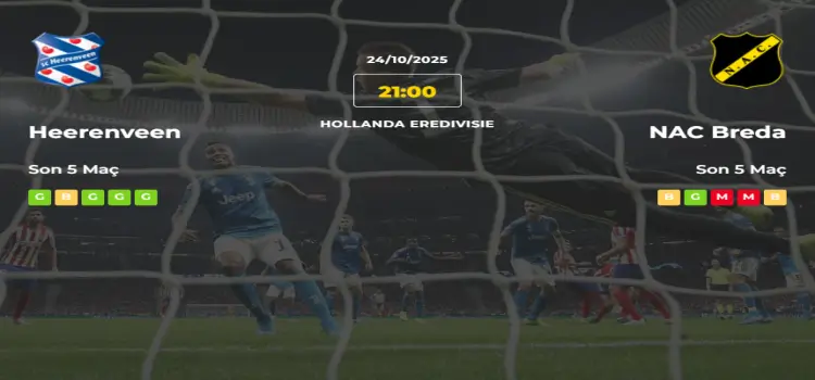Heerenveen NAC Breda İddaa Maç Tahmini 24 Ekim 2025