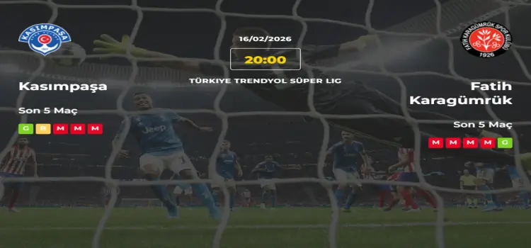 Kasımpaşa Fatih Karagümrük İddaa Maç Tahmini 16 Şubat 2026