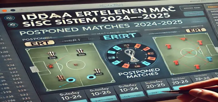 İddaa Ertelenen Maç Sistem 2024-2025