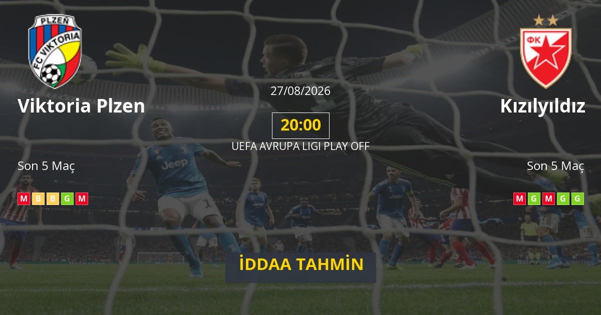 Viktoria Plzen Kızılyıldız İddaa Maç Tahmini 27 Ağustos 2026