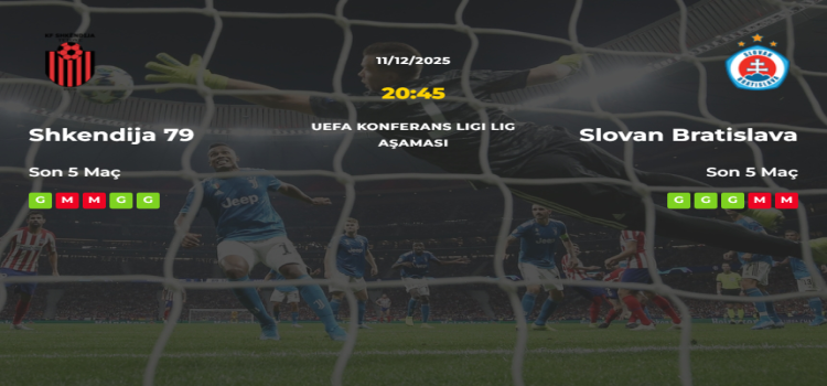 KF Shkendija Slovan Bratislava İddaa Maç Tahmini 11 Aralık 2025
