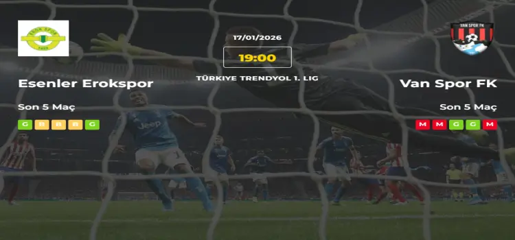 Esenler Erokspor Vanspor İddaa Maç Tahmini 17 Ocak 2026