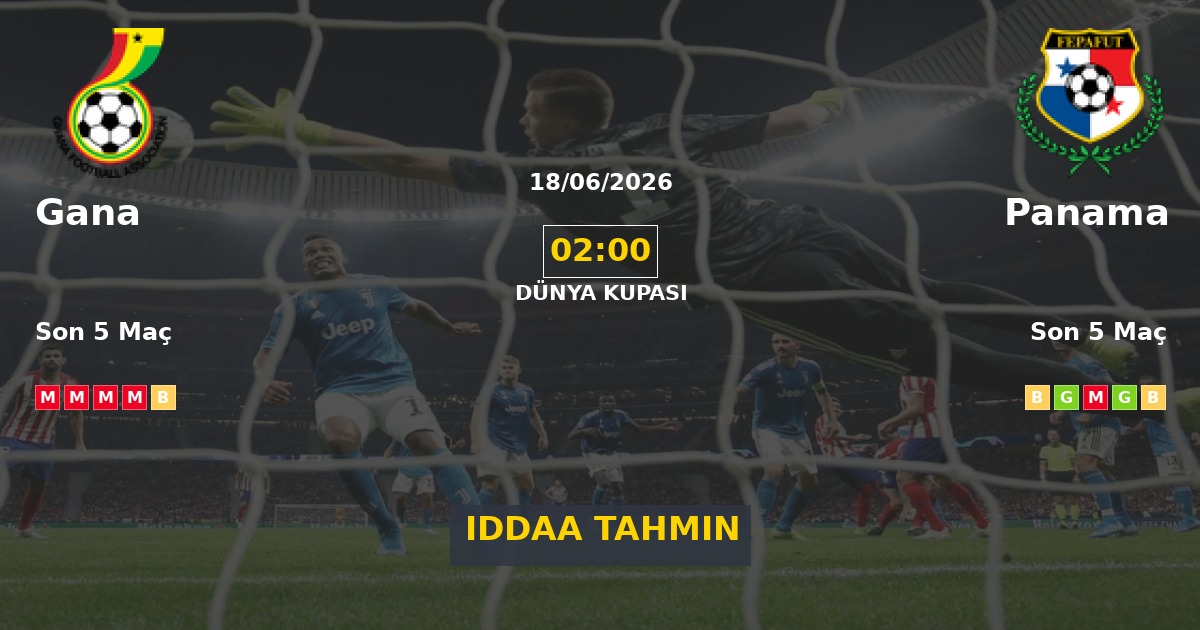 Gana Panama İddaa Maç Tahmini 18 Haziran 2026