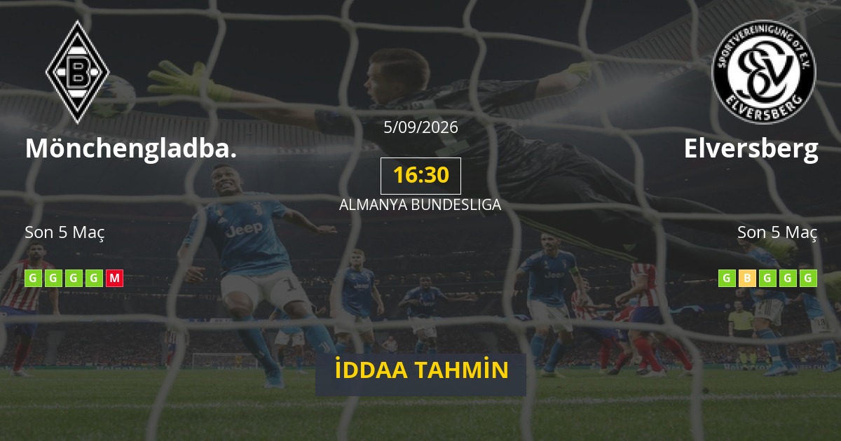 Mönchengladbach Elversberg İddaa Maç Tahmini 05 Eylül 2026