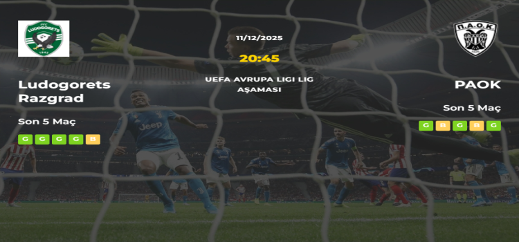 Ludogorets Razgrad PAOK İddaa Maç Tahmini 11 Aralık 2025