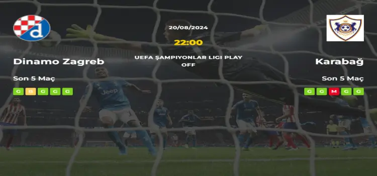 Dinamo Zagreb Karabağ İddaa Maç Tahmini 20 Ağustos 2024
