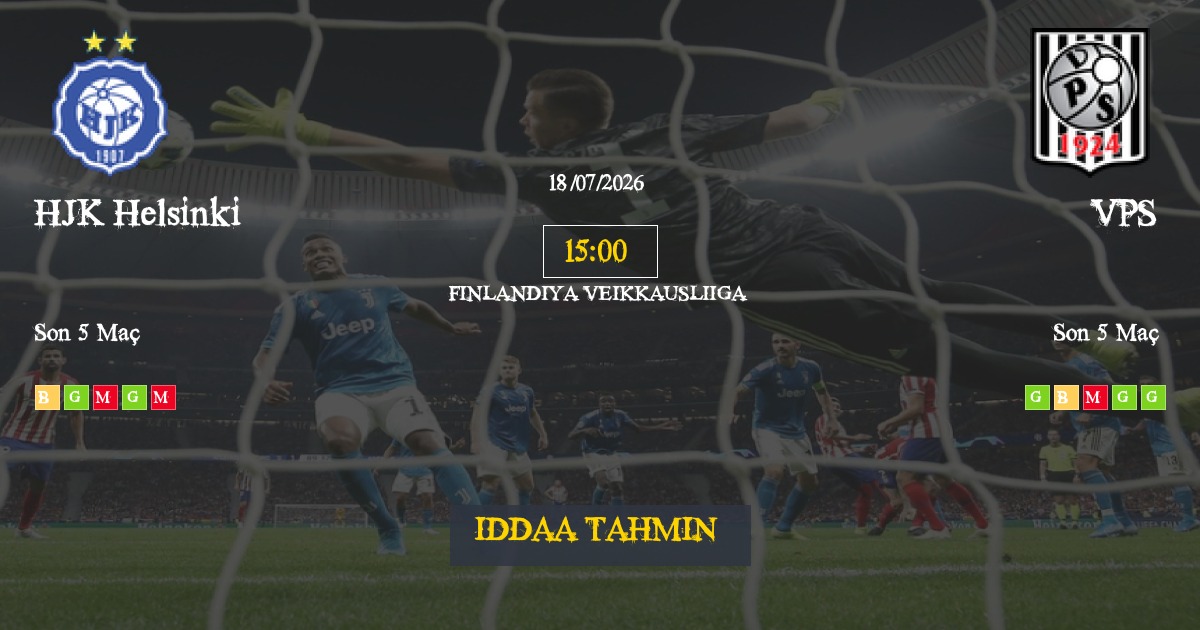 HJK Helsinki VPS İddaa Maç Tahmini 18 Temmuz 2026