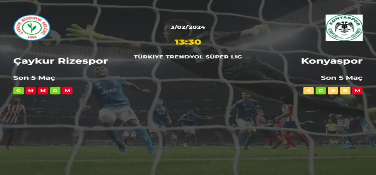 Çaykur Rizespor Konyaspor İddaa Maç Tahmini 3 Şubat 2024