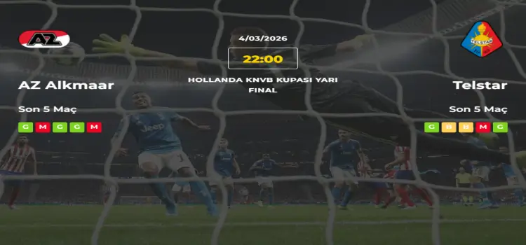 AZ Alkmaar Telstar İddaa Maç Tahmini 4 Mart 2026