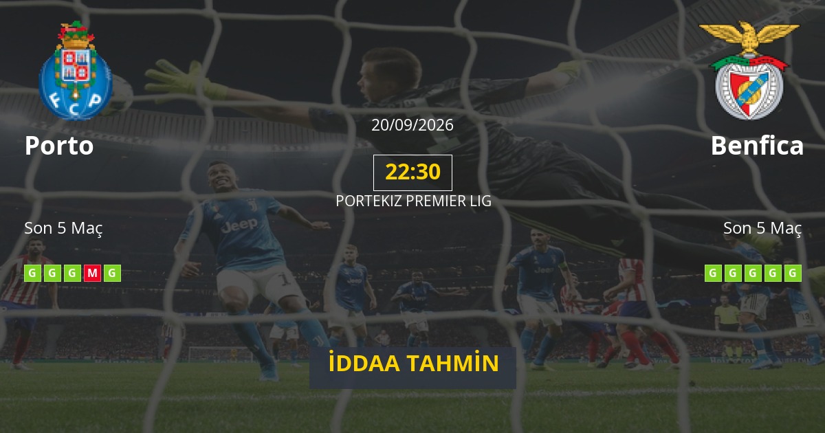 Porto Benfica İddaa Maç Tahmini 20 Eylül 2026