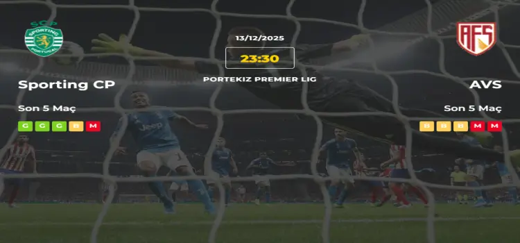 Sporting AVS İddaa Maç Tahmini 13 Aralık 2025