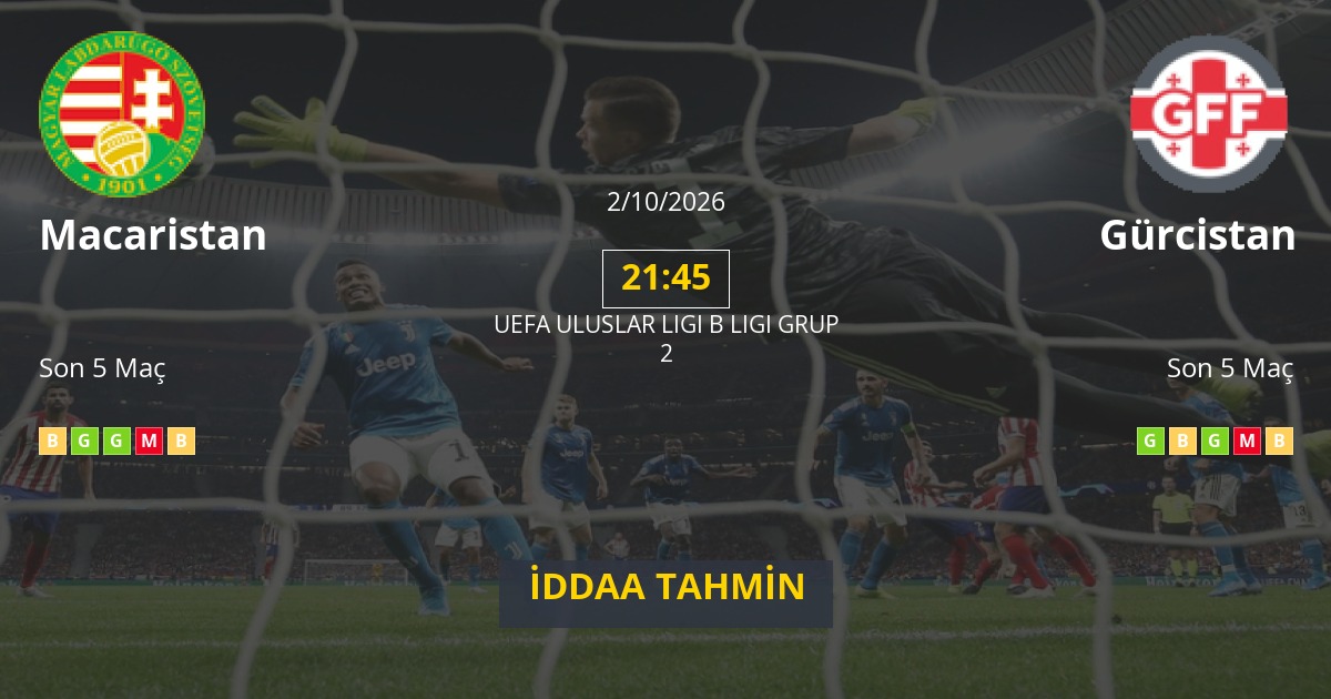 Macaristan Gürcistan İddaa Maç Tahmini 02 Ekim 2026