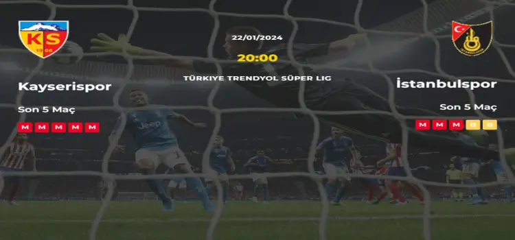 Kayserispor İstanbulspor İddaa Maç Tahmini 22 Ocak 2024