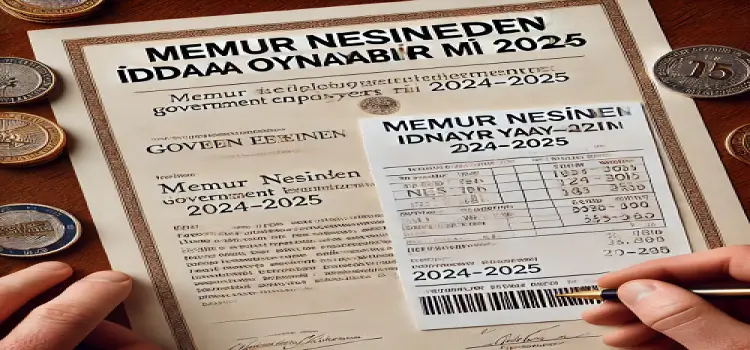 Memur Nesineden İddaa Oynayabilir Mi 2024-2025