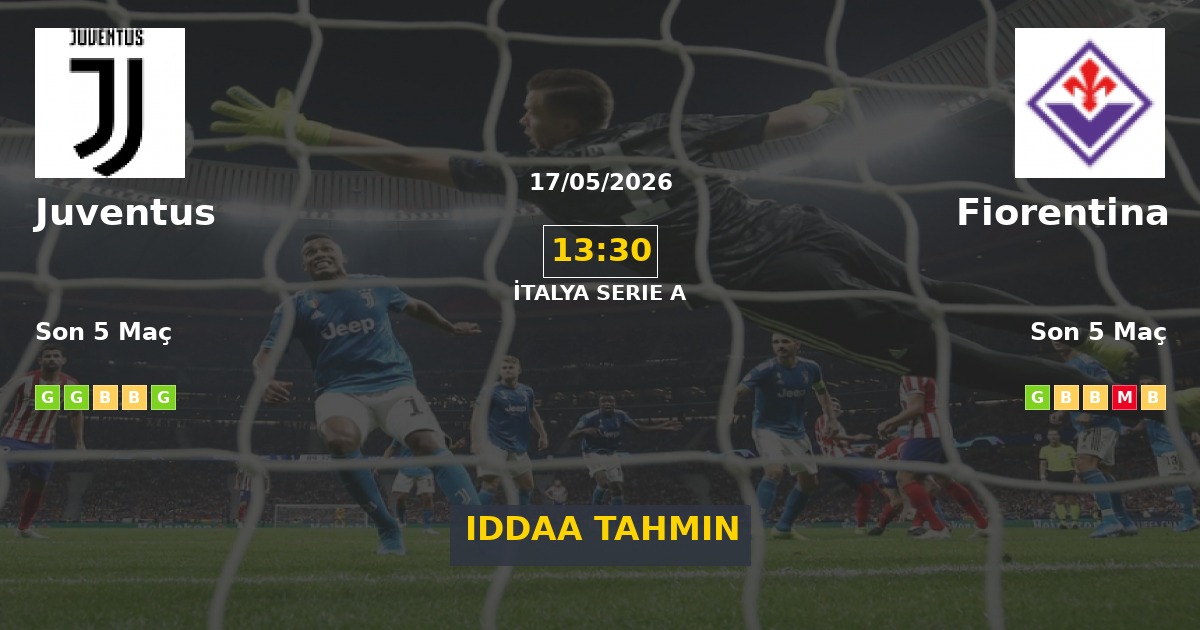 Juventus Fiorentina İddaa Maç Tahmini 17 Mayıs 2026