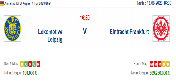 Lokomotive Leipzig Eintracht Frankfurt İddaa Maç Tahmini 13 Ağustos 2023
