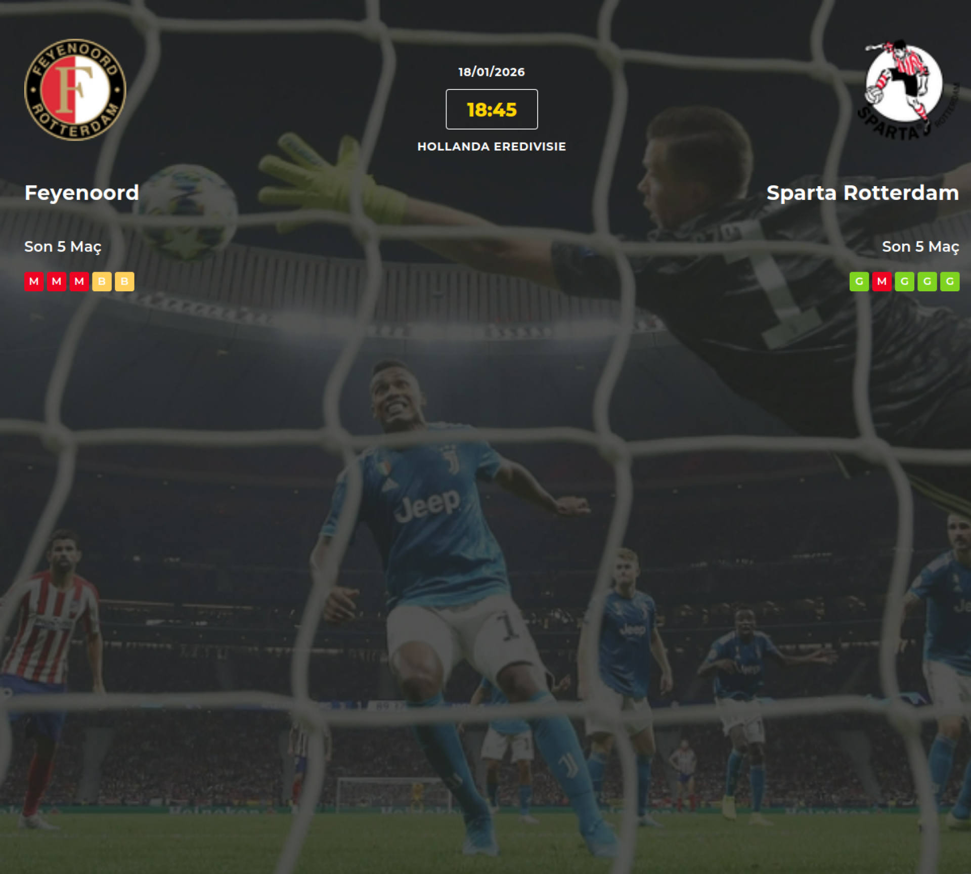 Feyenoord Sparta Rotterdam İddaa Maç Tahmini 18 Ocak 2026