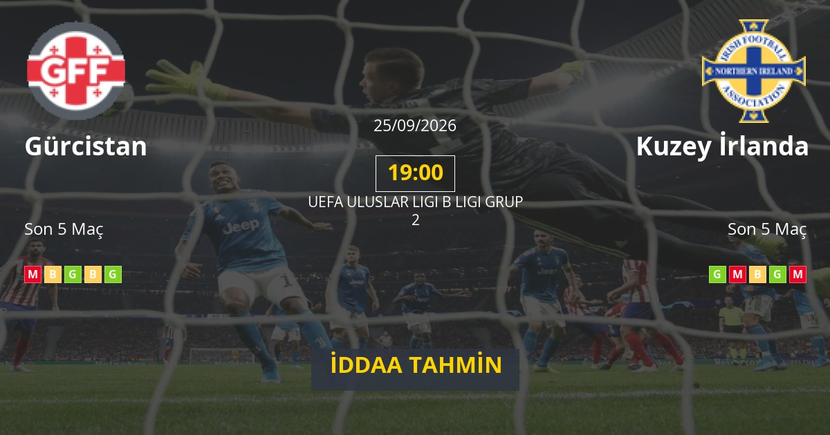 Gürcistan Kuzey İrlanda İddaa Maç Tahmini 25 Eylül 2026