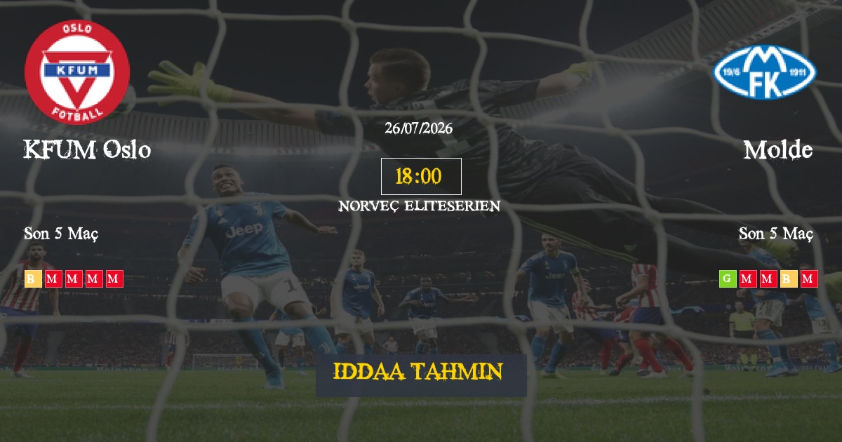 KFUM Oslo Molde İddaa Maç Tahmini 26 Temmuz 2026