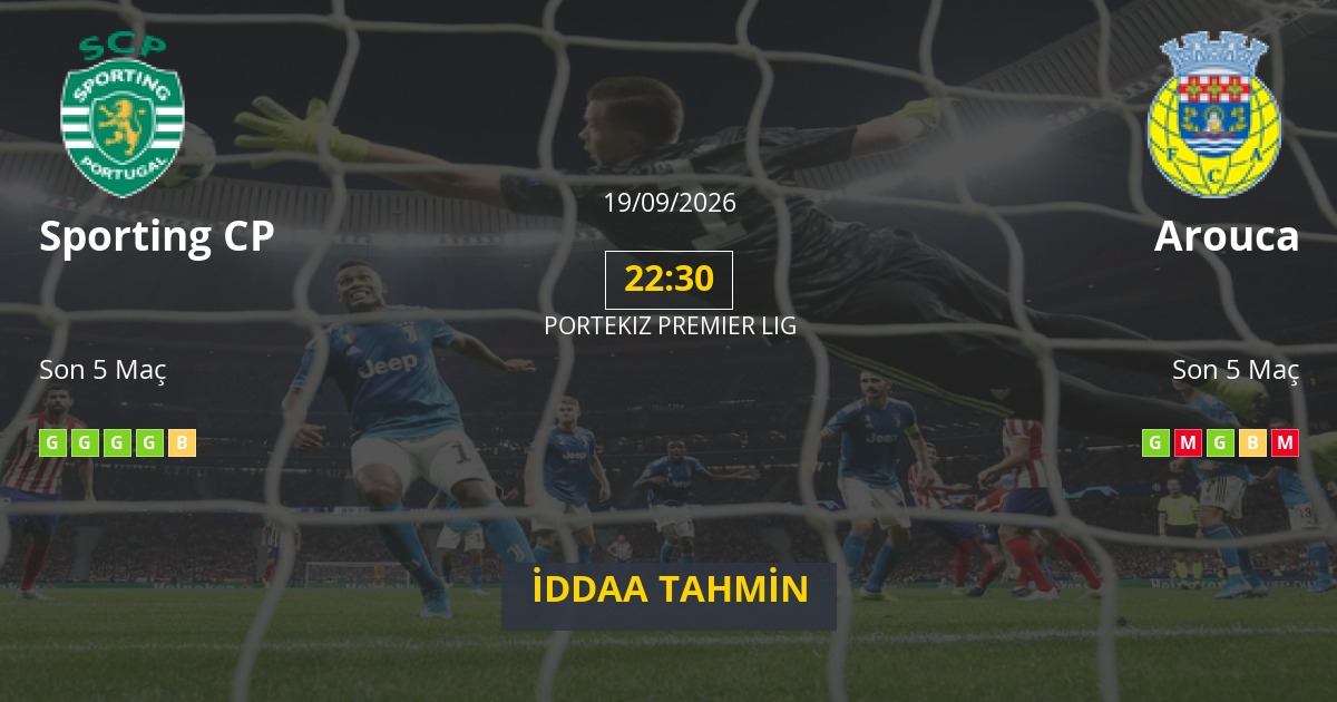Sporting CP Arouca İddaa Maç Tahmini 19 Eylül 2026