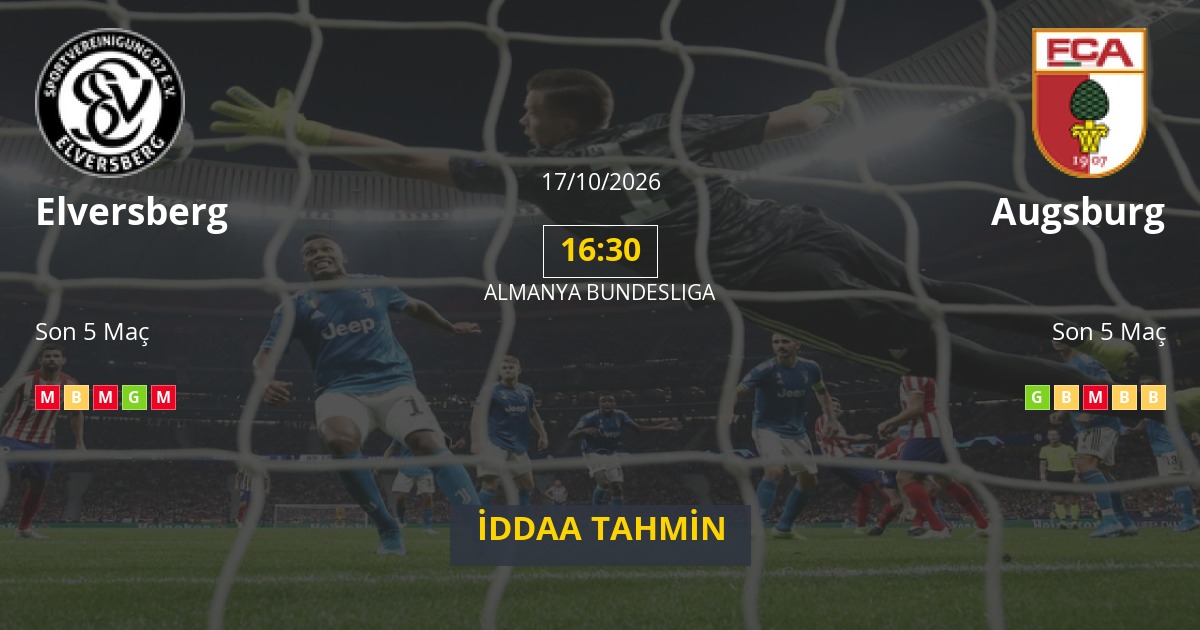 Elversberg Augsburg İddaa Maç Tahmini 17 Ekim 2026