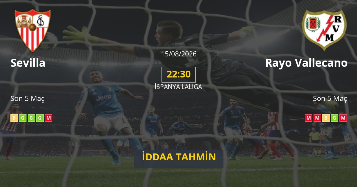 Sevilla Rayo Vallecano İddaa Maç Tahmini 15 Ağustos 2026
