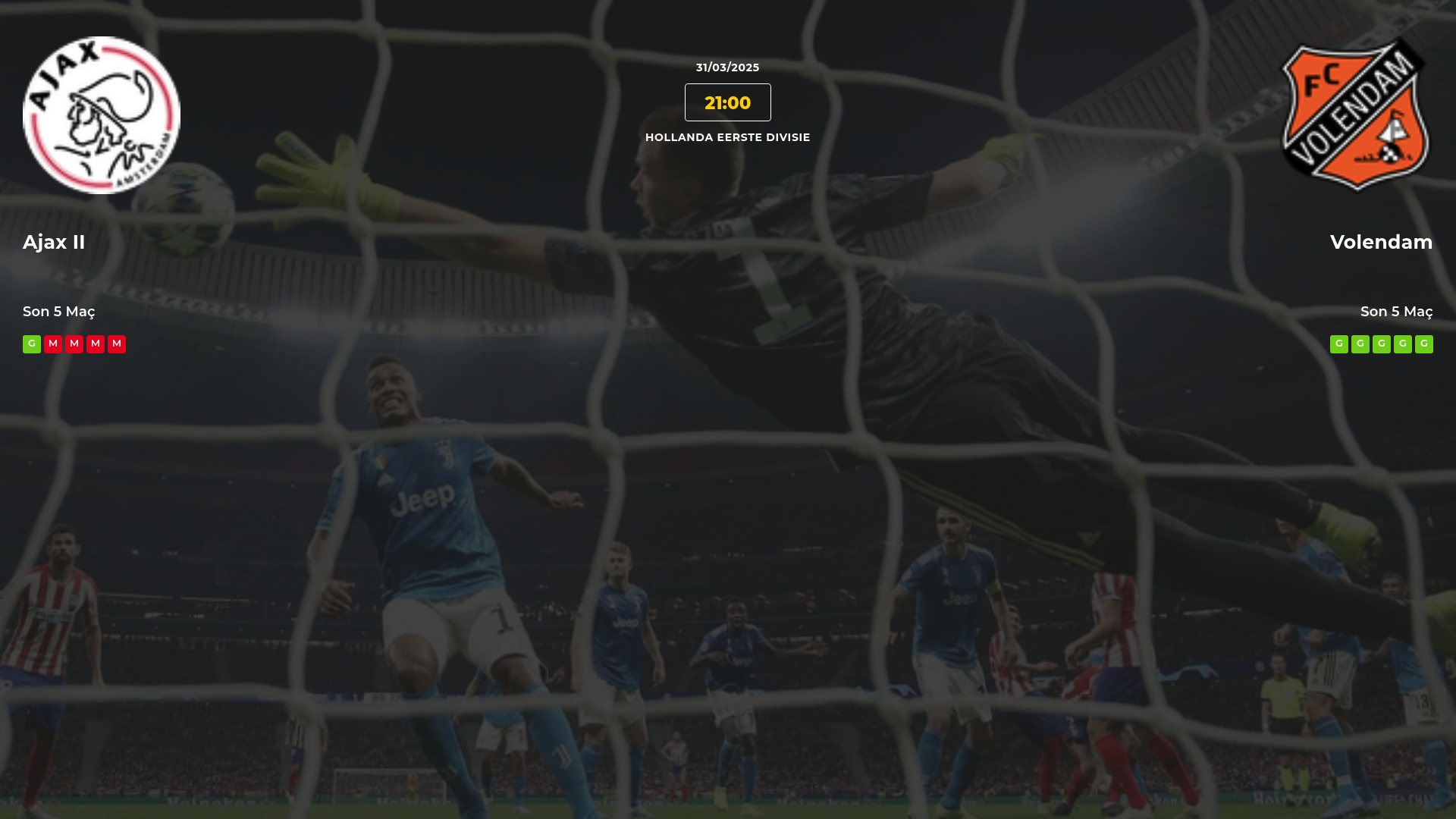 Ajax II Volendam İddaa Maç Tahmini 31 Mart 2025