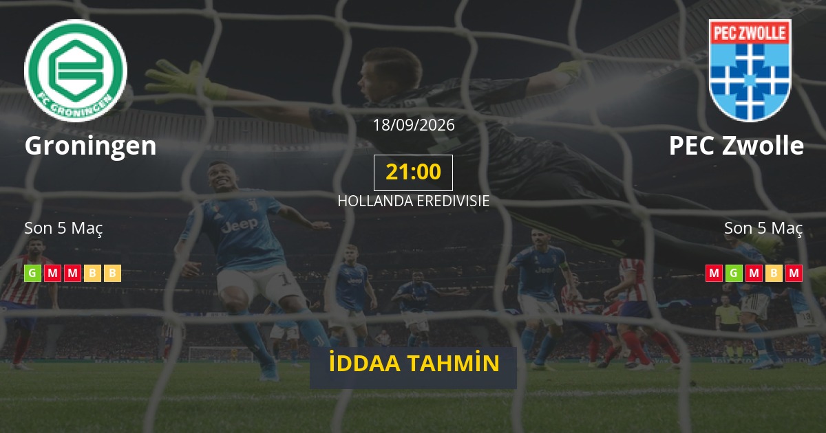 Groningen PEC Zwolle İddaa Maç Tahmini 18 Eylül 2026