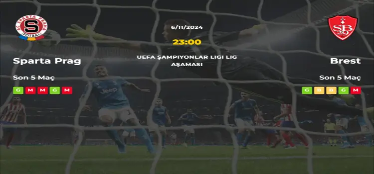 Sparta Prag Brest İddaa Maç Tahmini 6 Kasım 2024