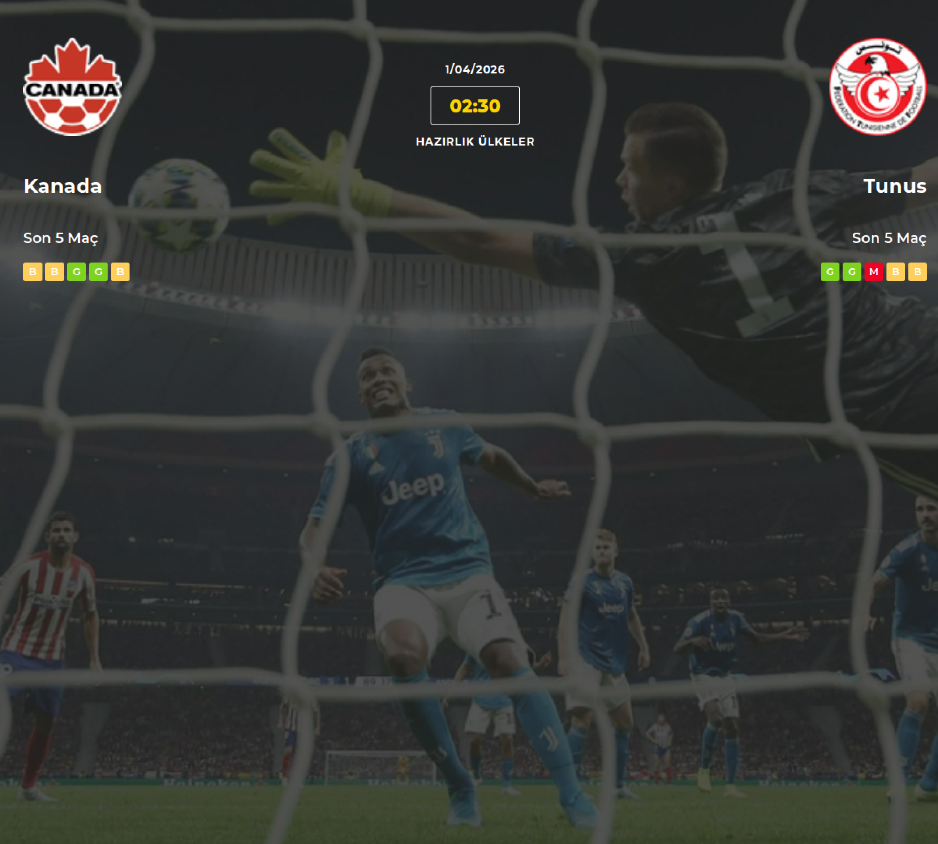 Kanada Tunus İddaa Maç Tahmini 01 Nisan 2026