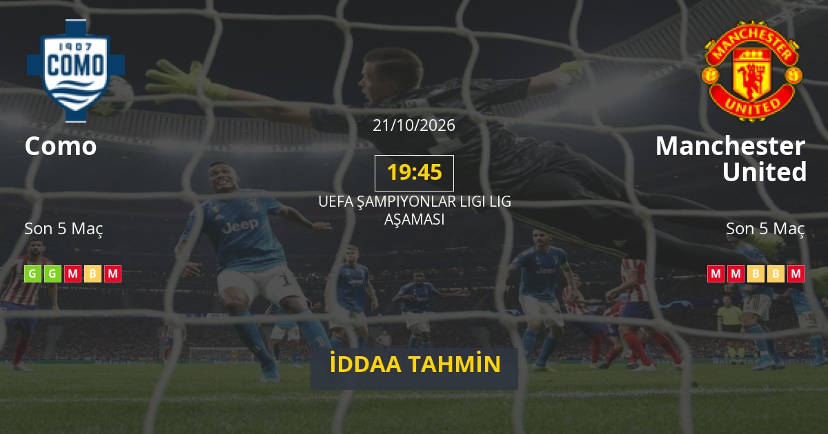 Como Manchester United İddaa Maç Tahmini 21 Ekim 2026