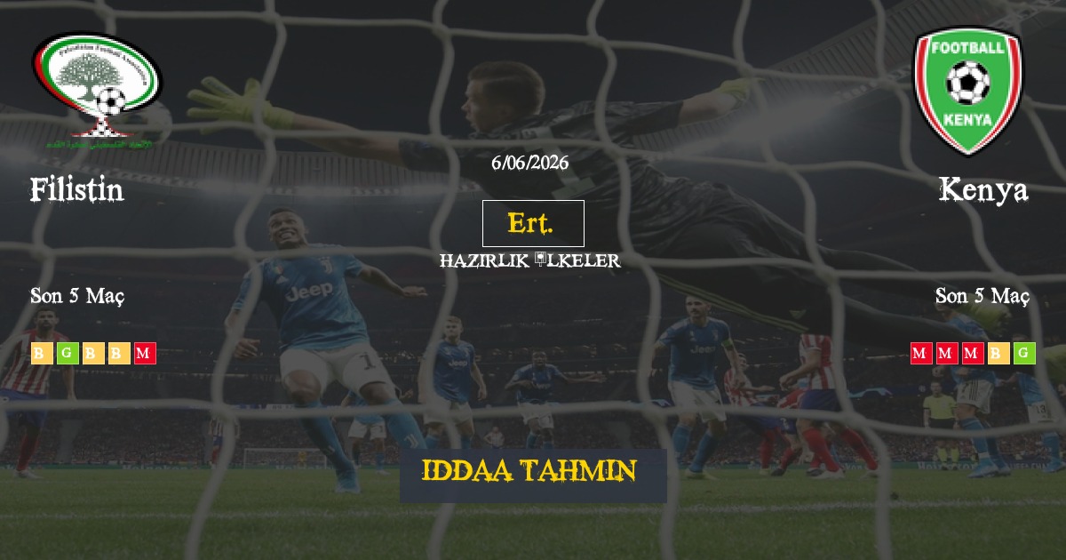 Filistin Kenya İddaa Maç Tahmini 06 Haziran 2026