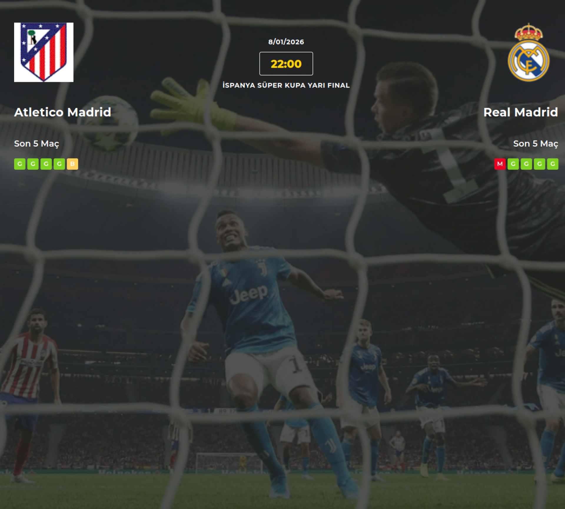 Atletico Madrid Real Madrid İddaa Maç Tahmini 08 Ocak 2026