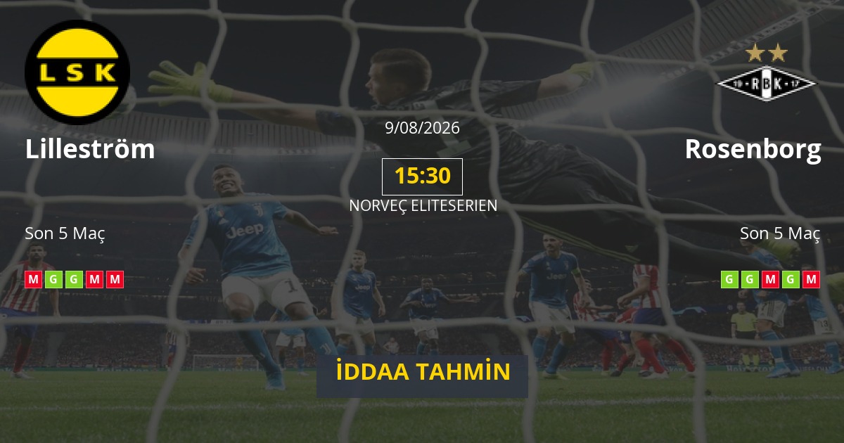 Lilleström Rosenborg İddaa Maç Tahmini 09 Ağustos 2026