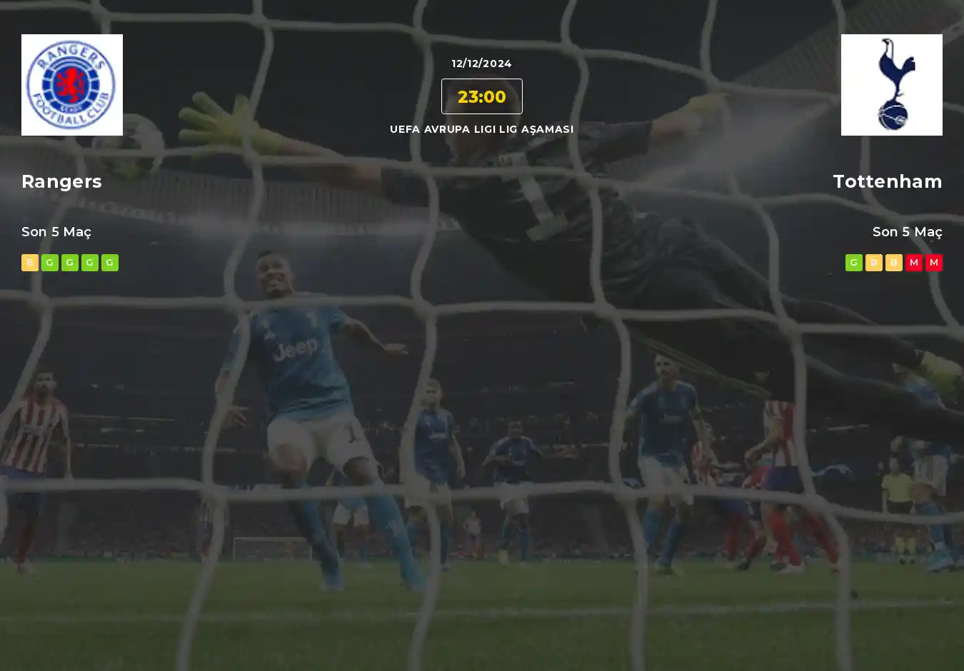 Rangers Tottenham İddaa Maç Tahmini 12 Aralık 2024