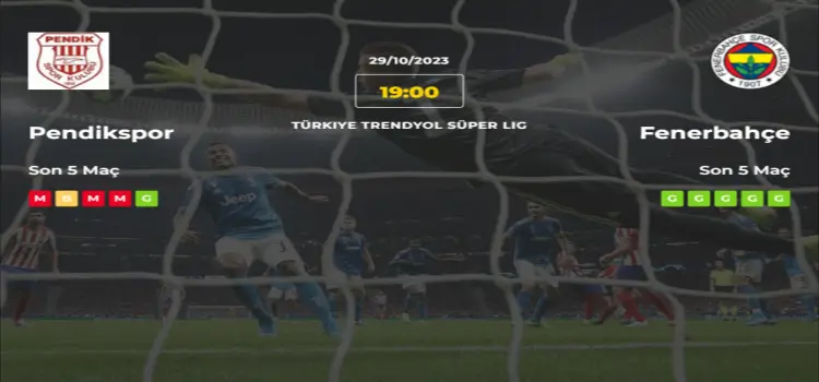 Pendikspor Fenerbahçe İddaa Maç Tahmini 29 Ekim 2023