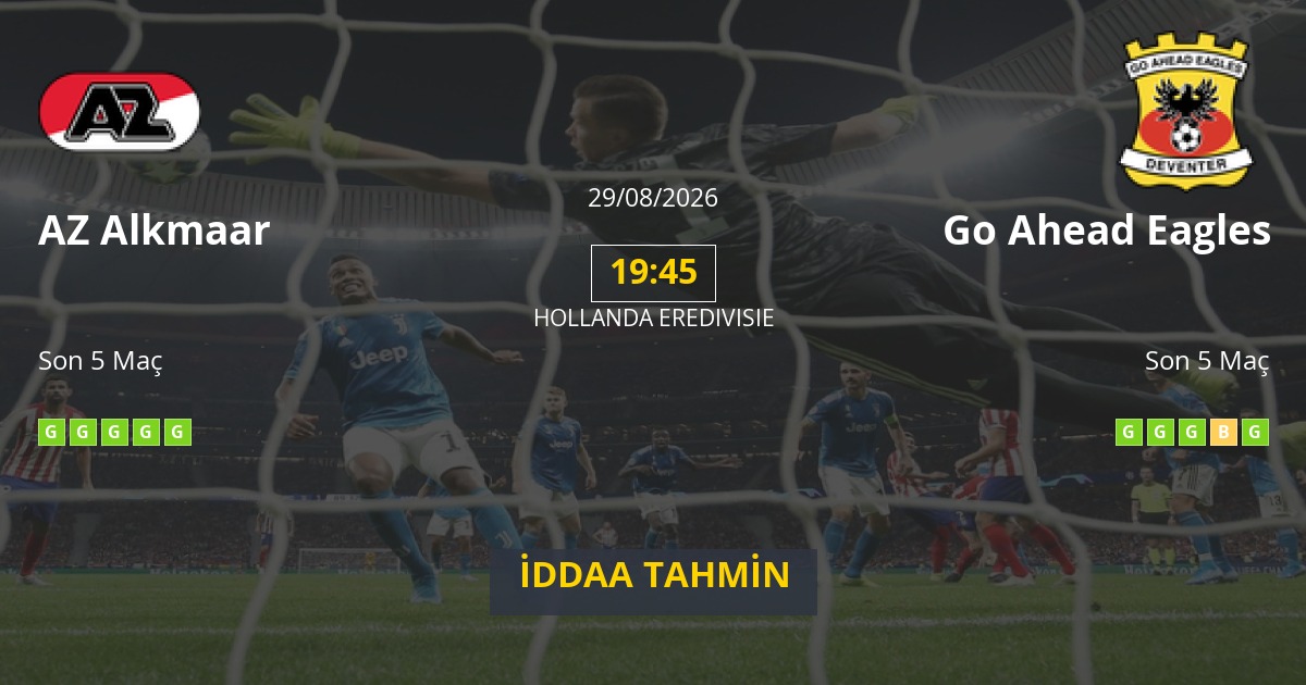 AZ Alkmaar Go Ahead Eagles İddaa Maç Tahmini 29 Ağustos 2026