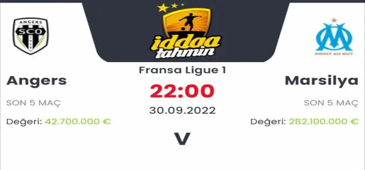 Angers Marsilya İddaa Maç Tahmini 30 Eylül 2022